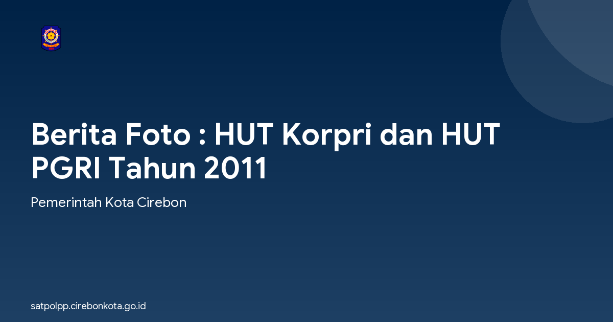 Berita Foto : HUT Korpri dan HUT PGRI Tahun 2011