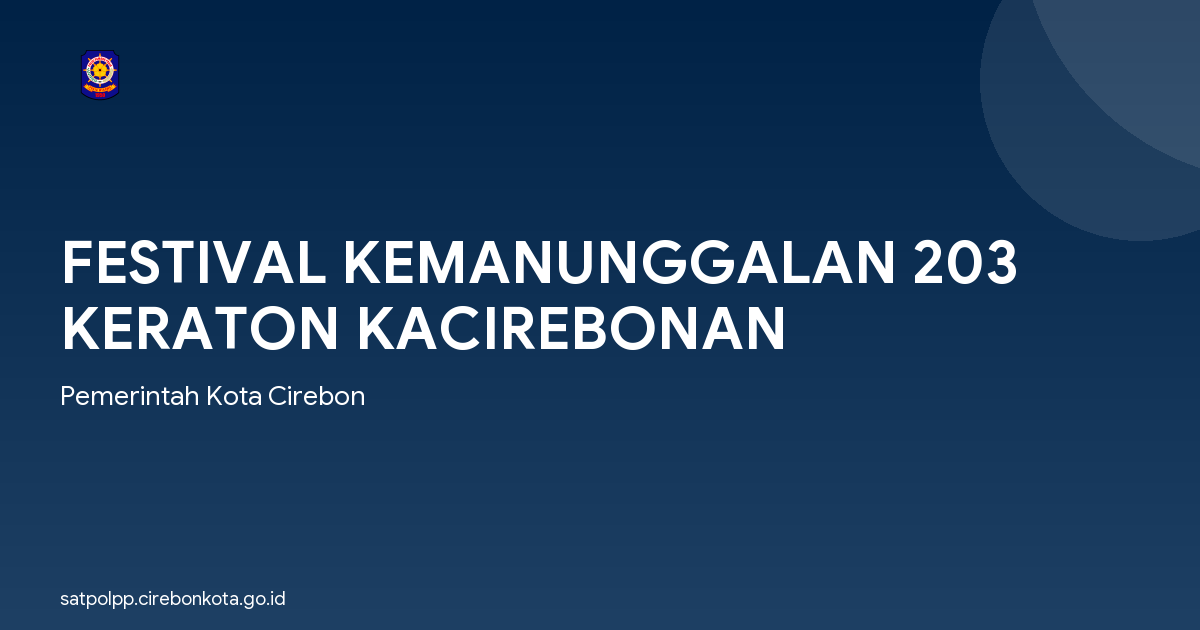 FESTIVAL KEMANUNGGALAN 203 KERATON KACIREBONAN