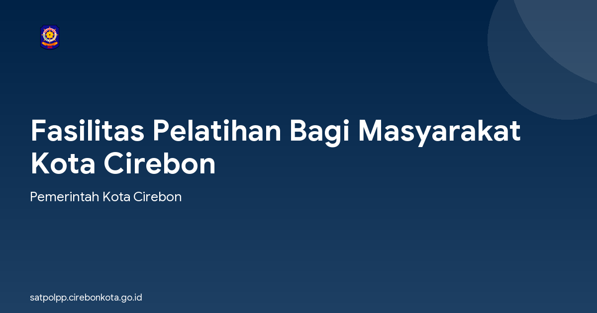 Fasilitas Pelatihan Bagi Masyarakat Kota Cirebon