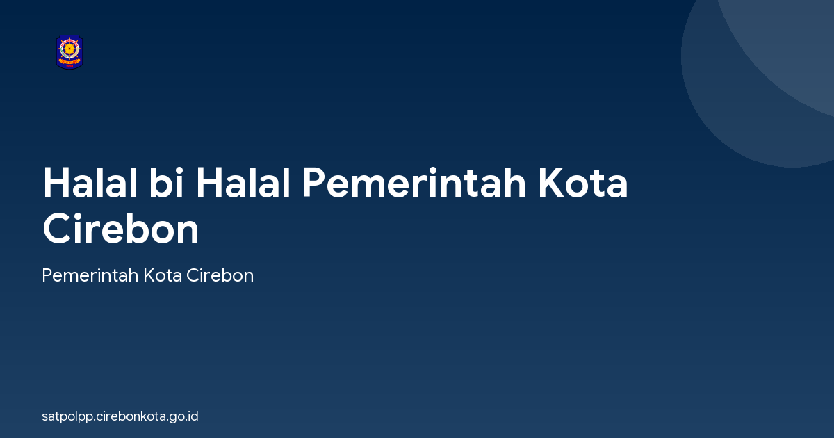 Halal bi Halal Pemerintah Kota Cirebon