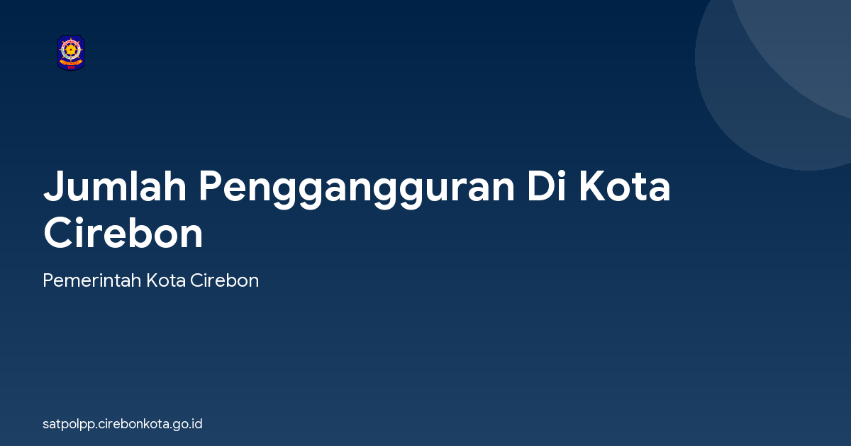 Jumlah Penggangguran Di Kota Cirebon