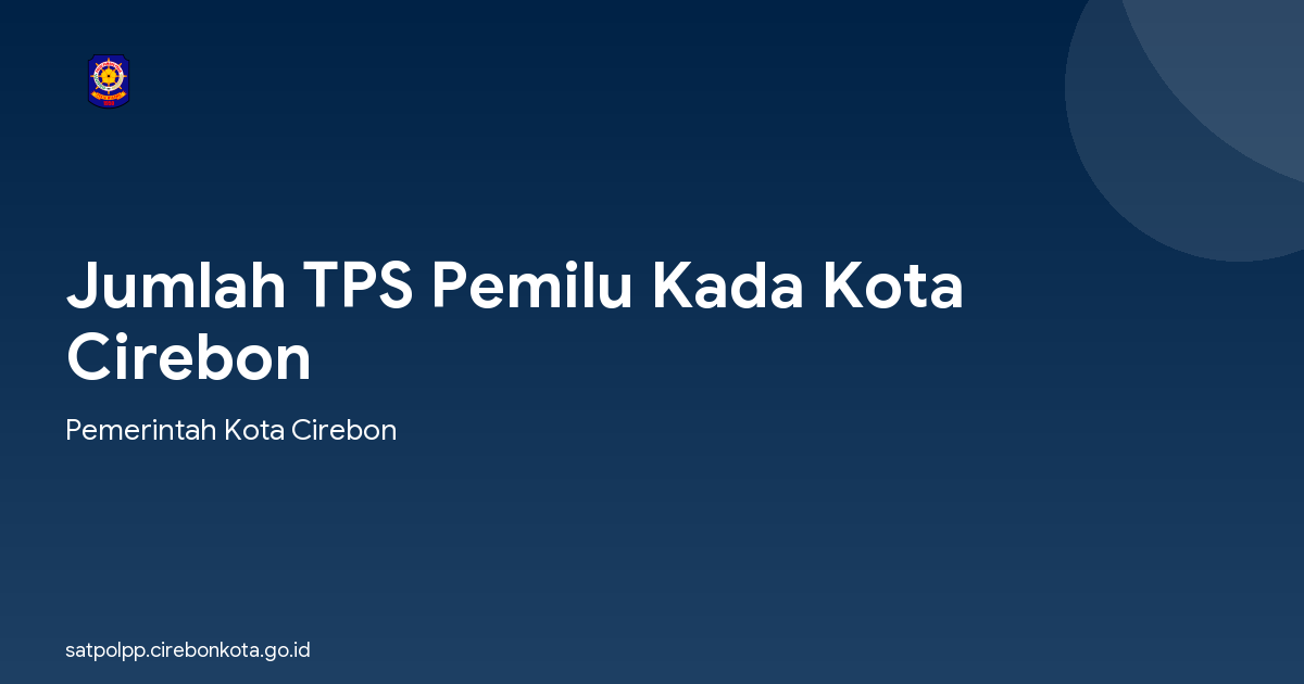 Jumlah TPS Pemilu Kada Kota Cirebon