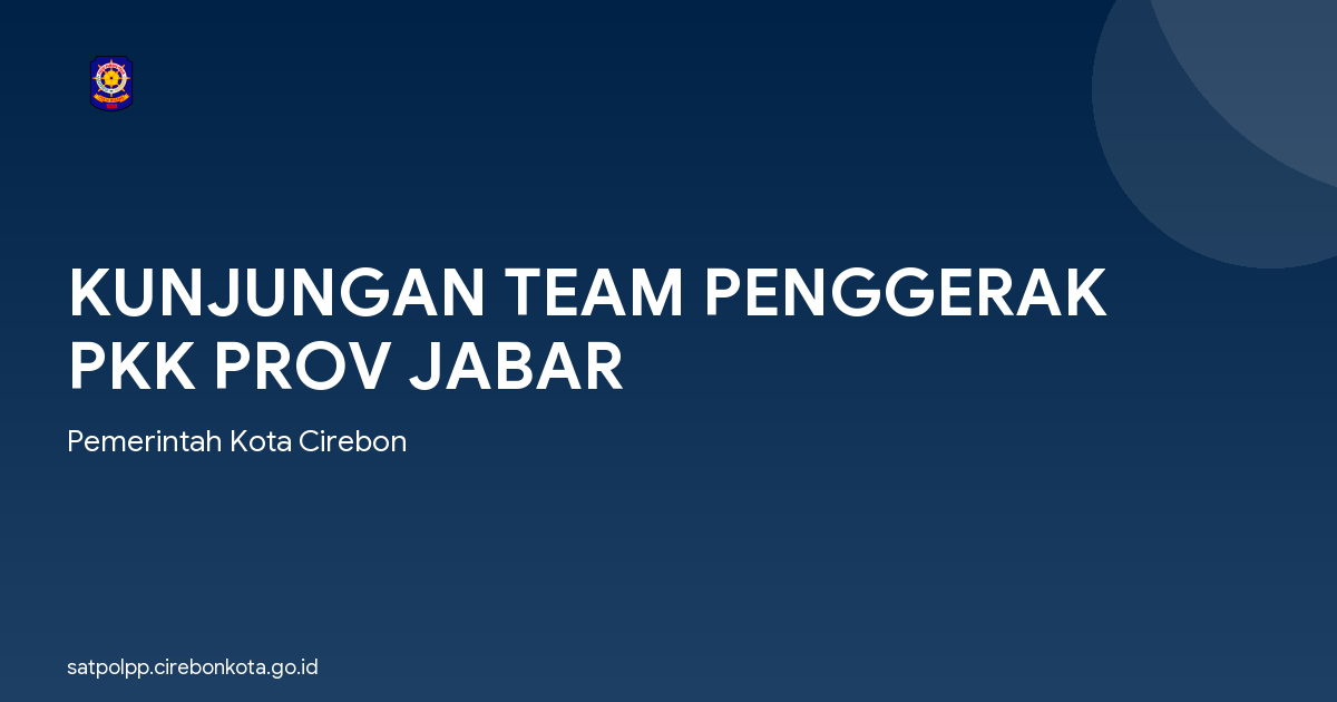 KUNJUNGAN TEAM PENGGERAK PKK PROV JABAR
