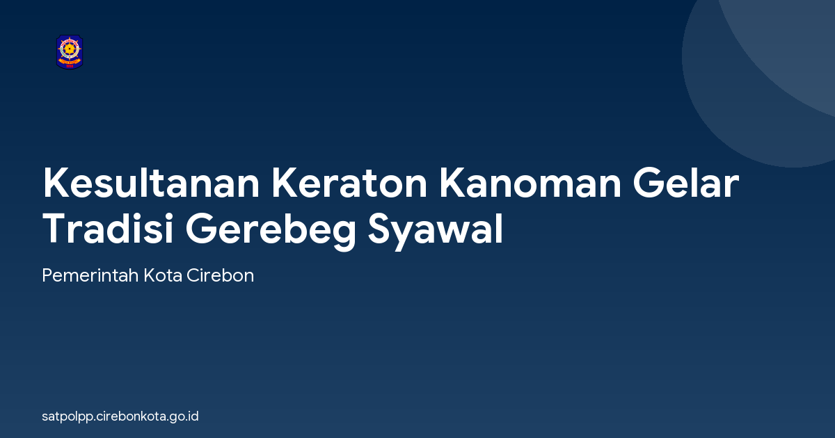 Kesultanan Keraton Kanoman Gelar Tradisi Gerebeg Syawal