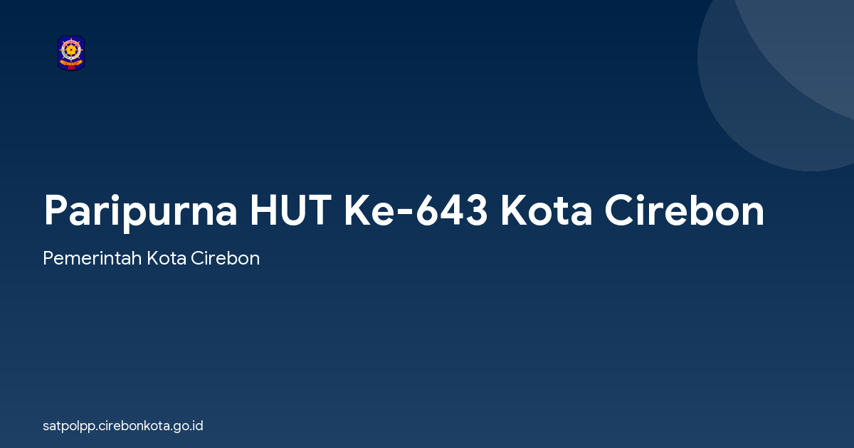 Paripurna HUT Ke-643 Kota Cirebon