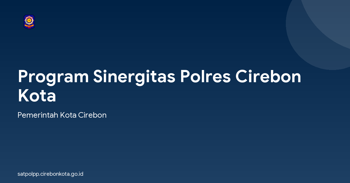 Program Sinergitas Polres Cirebon Kota