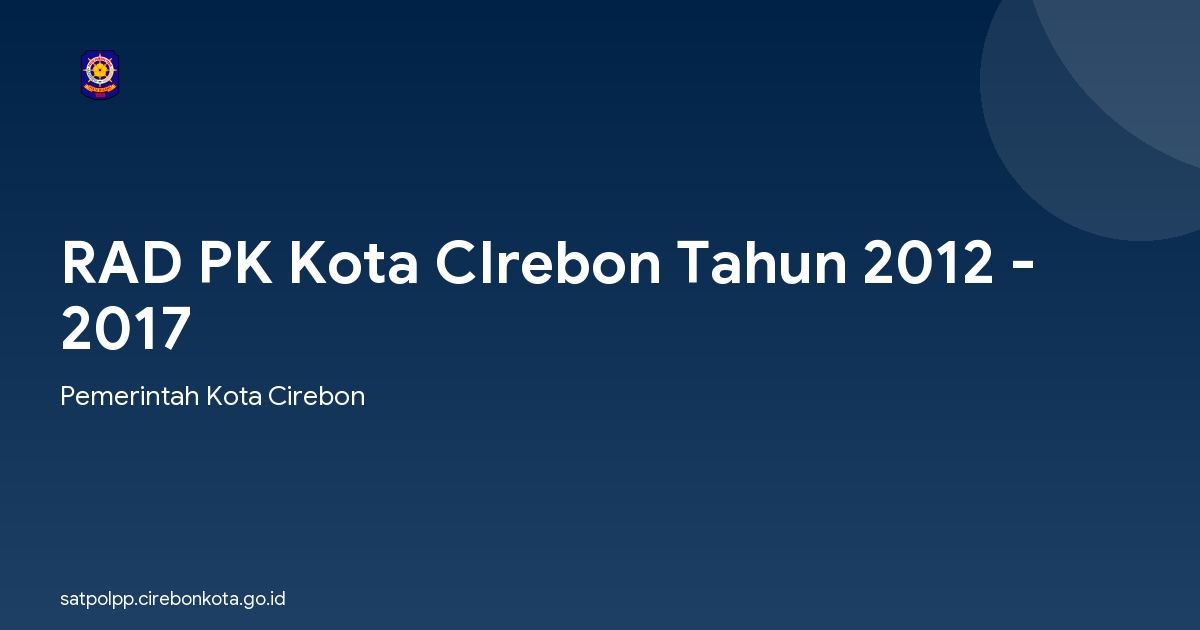 RAD PK Kota CIrebon Tahun 2012 - 2017