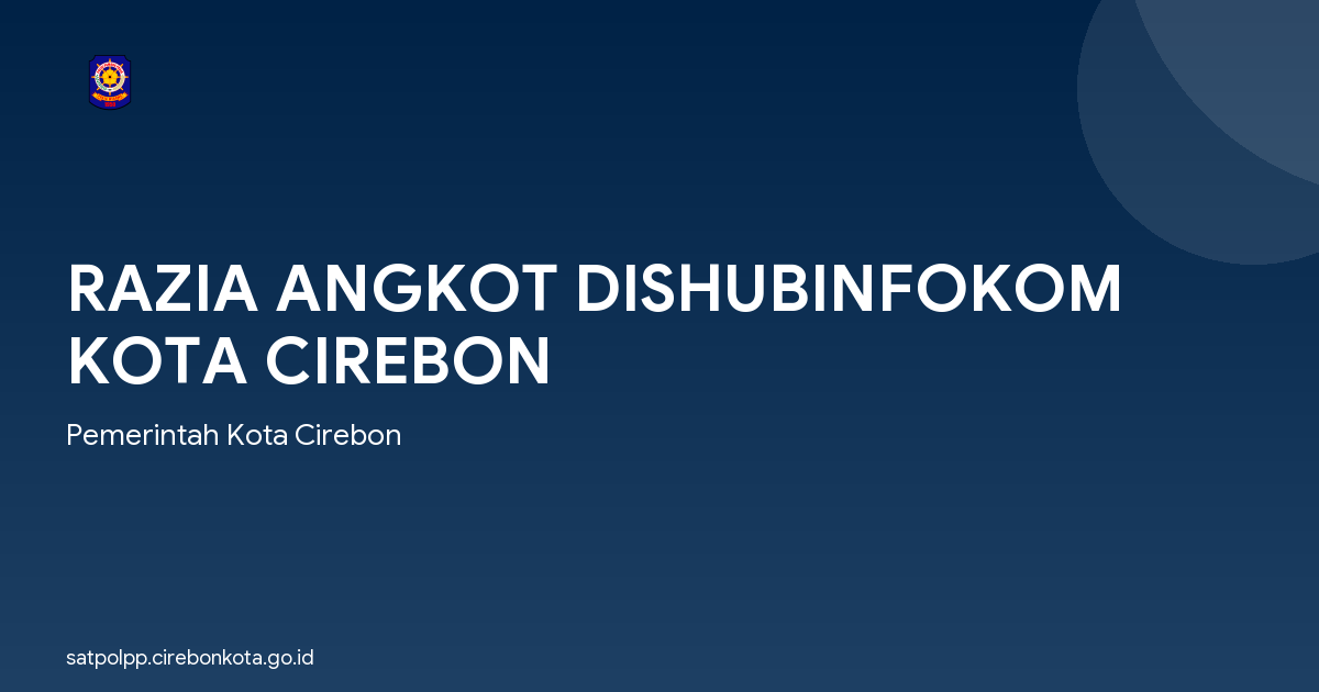 RAZIA ANGKOT DISHUBINFOKOM KOTA CIREBON