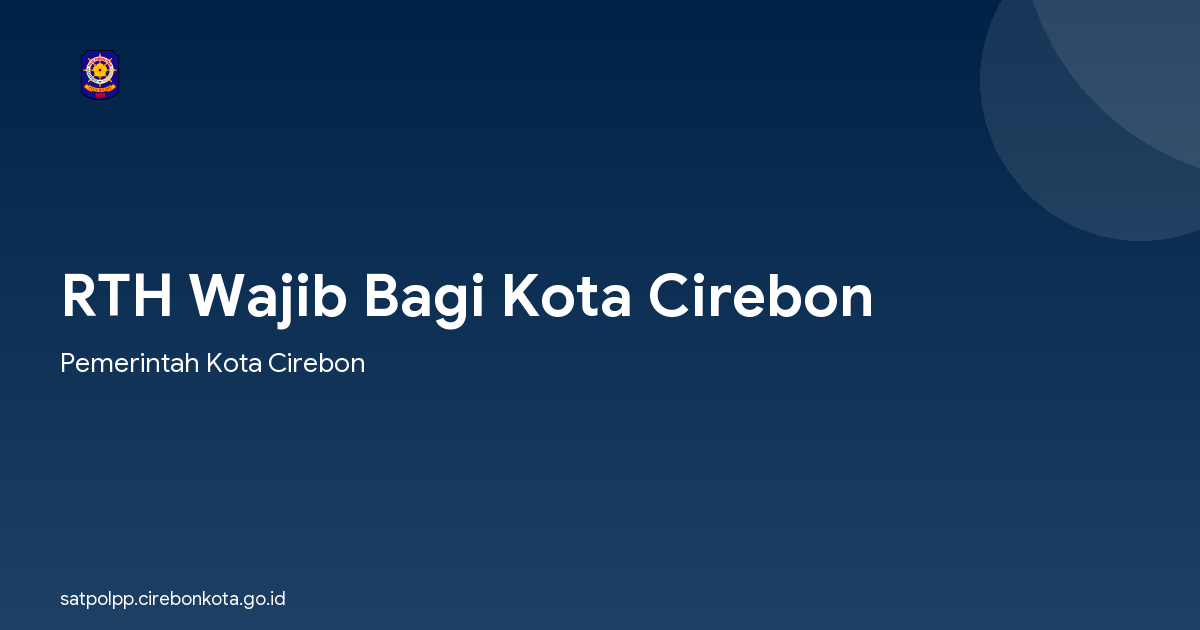 RTH Wajib Bagi Kota Cirebon