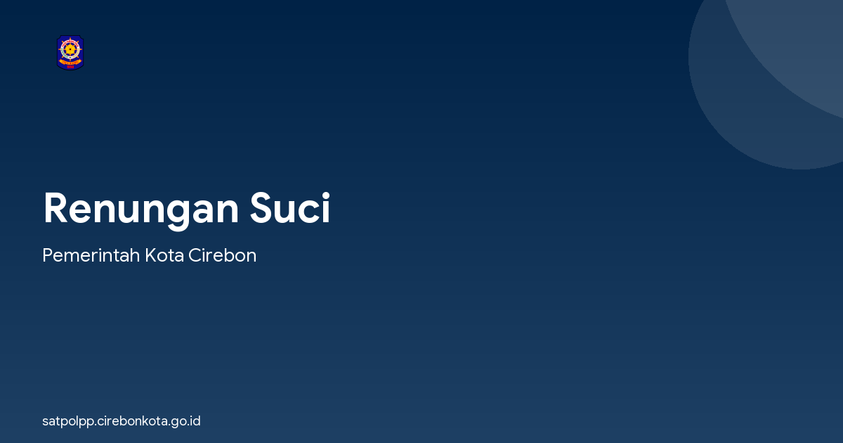 Renungan Suci