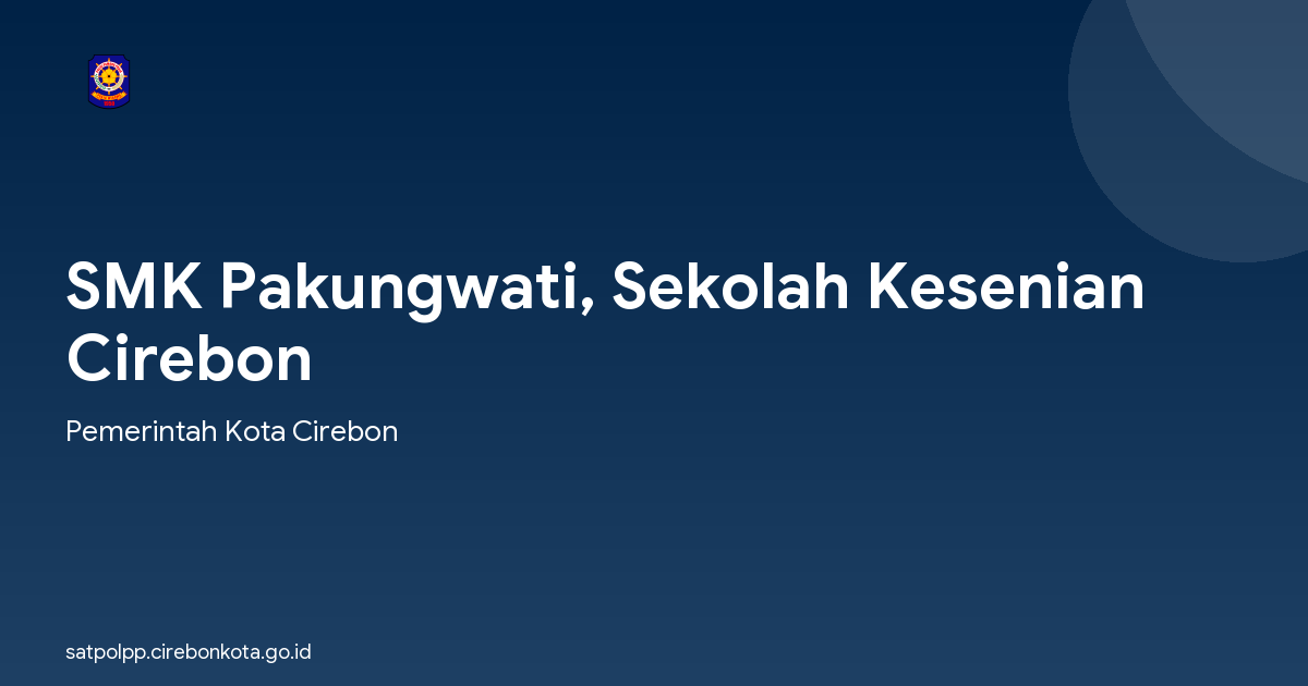 SMK Pakungwati, Sekolah Kesenian Cirebon