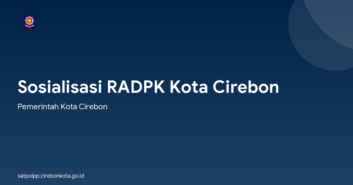 Sosialisasi RADPK Kota Cirebon