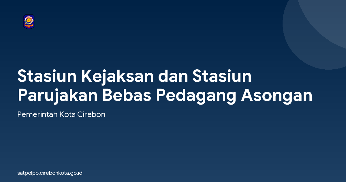 Stasiun Kejaksan dan Stasiun Parujakan Bebas Pedagang Asongan