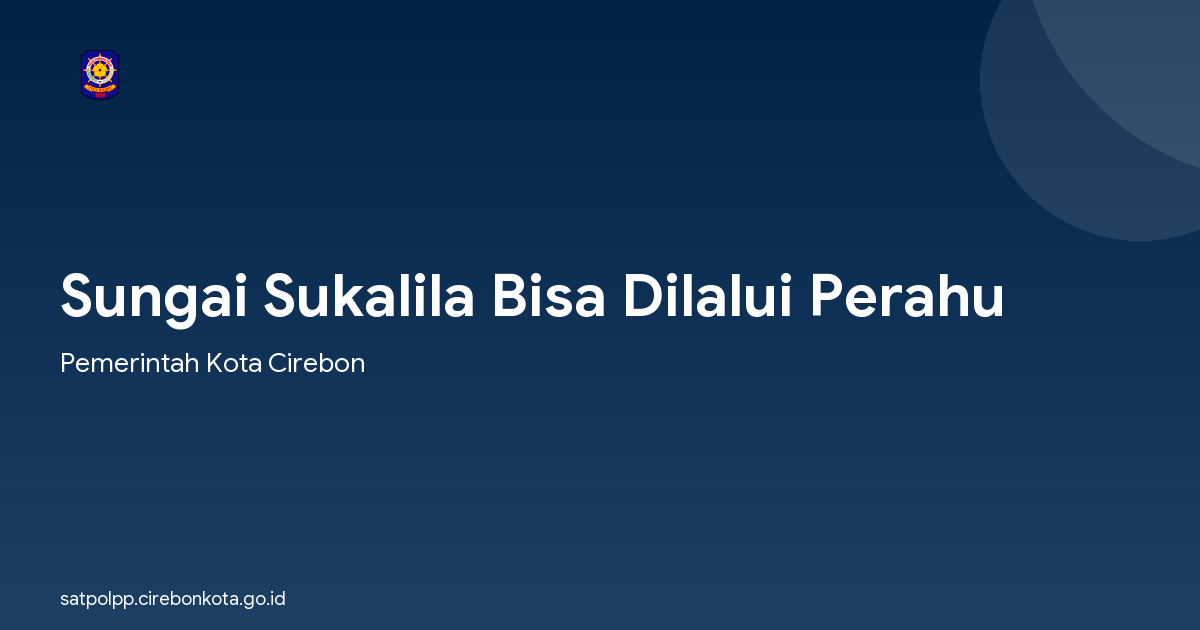 Sungai Sukalila Bisa Dilalui Perahu