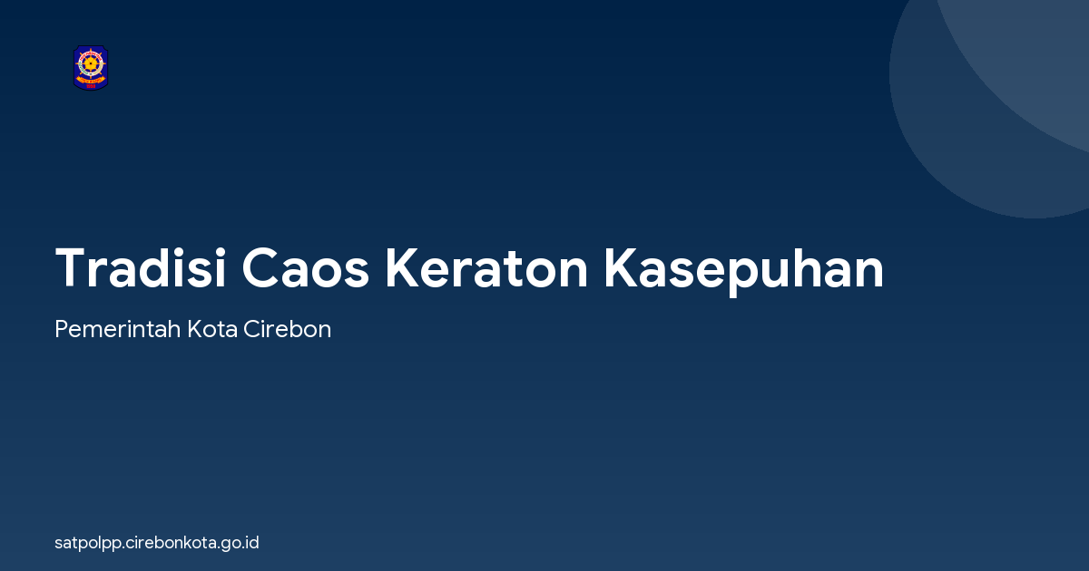 Tradisi Caos Keraton Kasepuhan