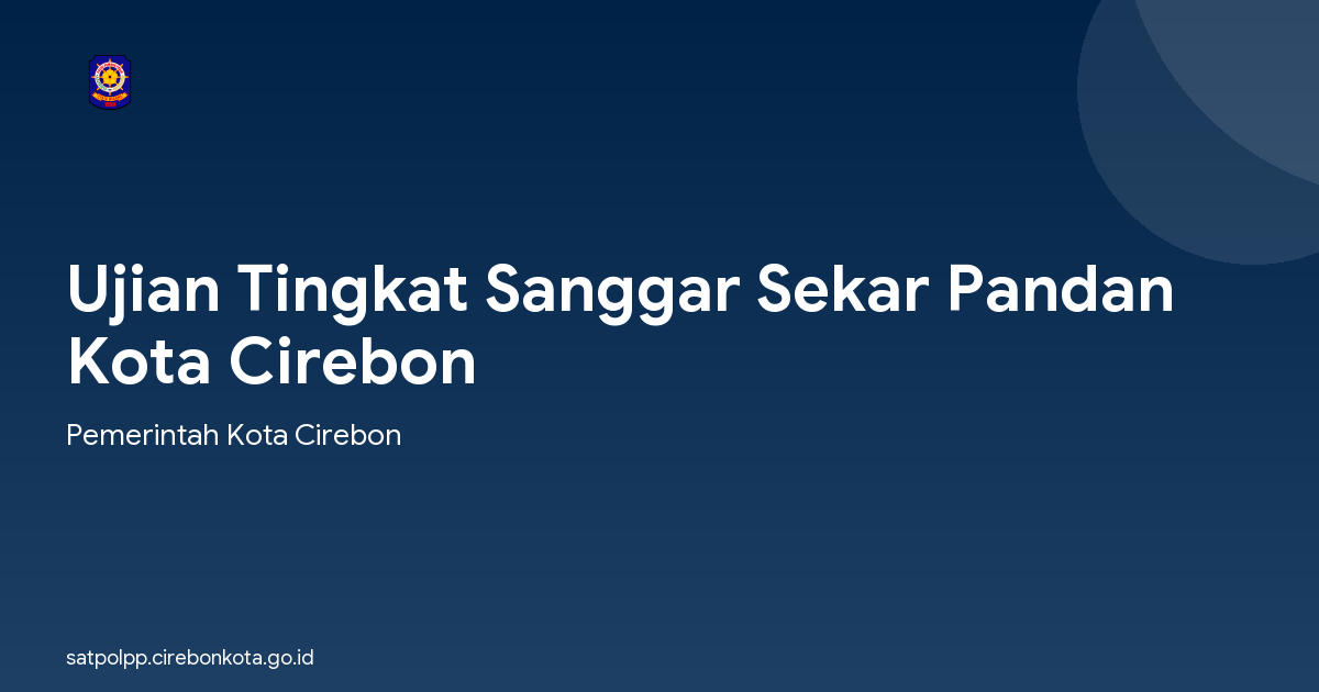 Ujian Tingkat Sanggar Sekar Pandan Kota Cirebon