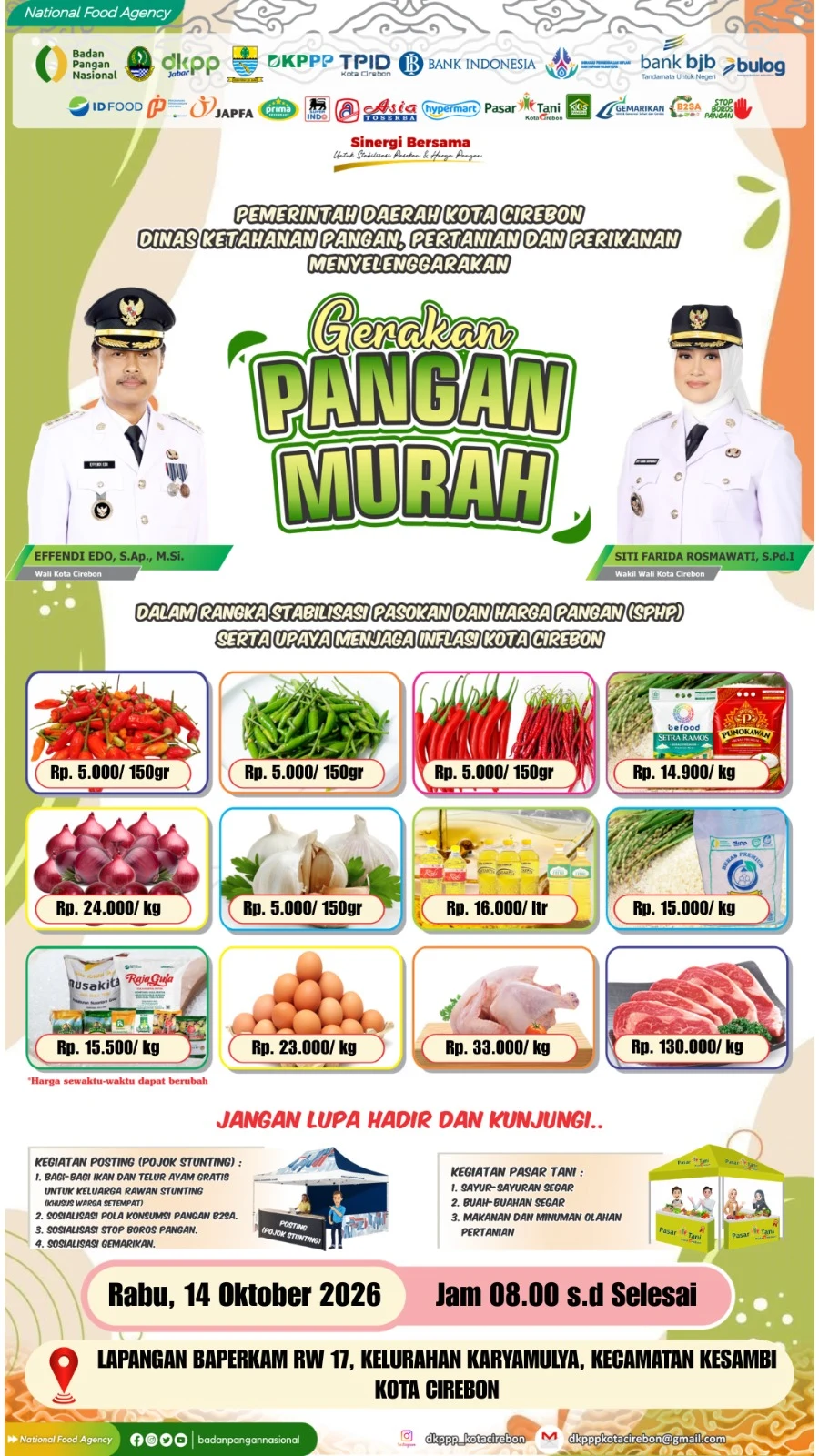 Gerakan Pangan Murah 14 Oktober 2026